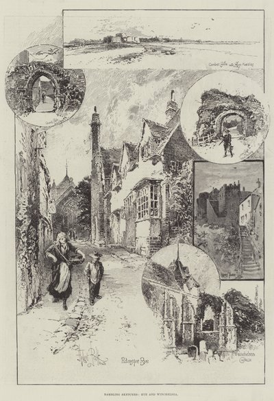 Rambling Sketches, Rye and Winchelsea by Herbert Railton